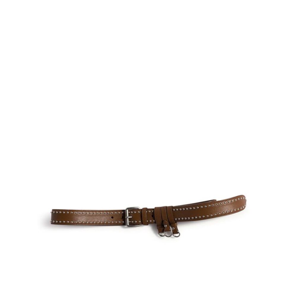 Miu Miu Women Leather Belt With Studs